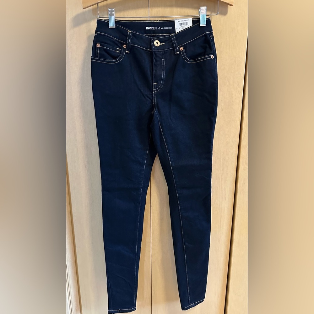 INC Denim Mid-Rise Skinny Jeans - NWT